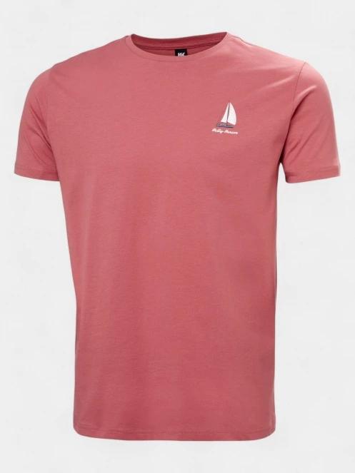 tricou cu maneci scurte pt. barbati Helly Hansen Shoreline T-Shirt 3.0 rosu 5