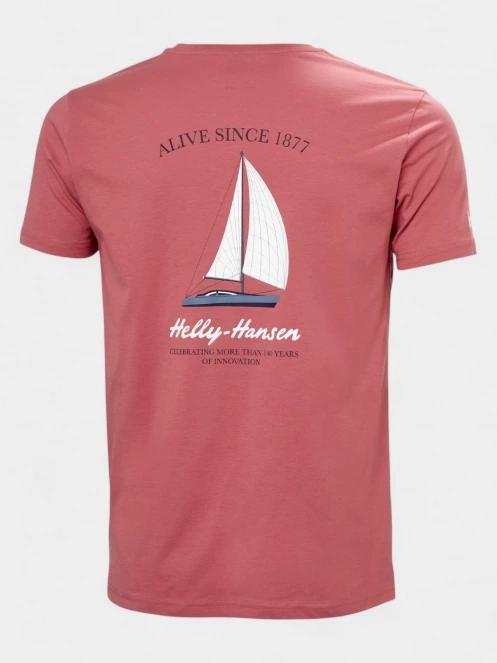 tricou cu maneci scurte pt. barbati Helly Hansen Shoreline T-Shirt 3.0 rosu 6