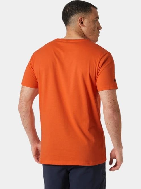 tricou cu maneci scurte pt. barbati Helly Hansen Shoreline T-Shirt 3.0 portocaliu 3