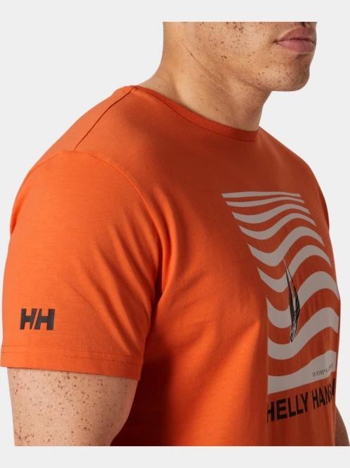 tricou cu maneci scurte pt. barbati Helly Hansen Shoreline T-Shirt 3.0 portocaliu 4