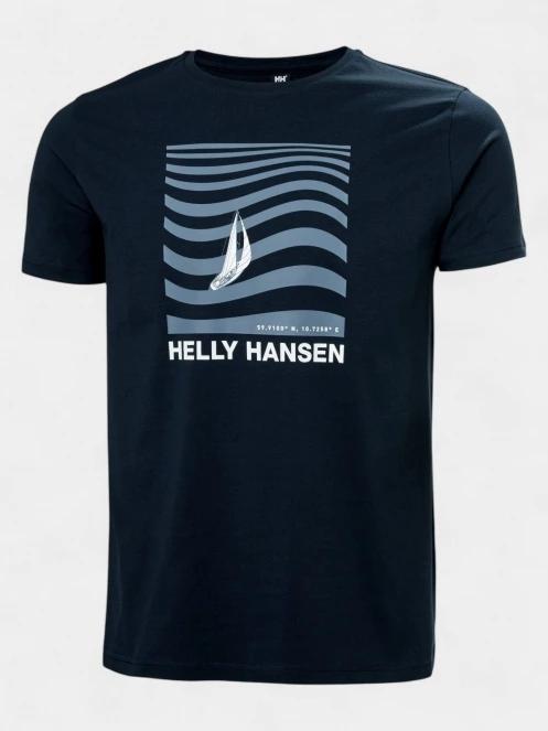 tricou cu maneci scurte pt. barbati Helly Hansen Shoreline T-Shirt 3.0 albastru inchis 2