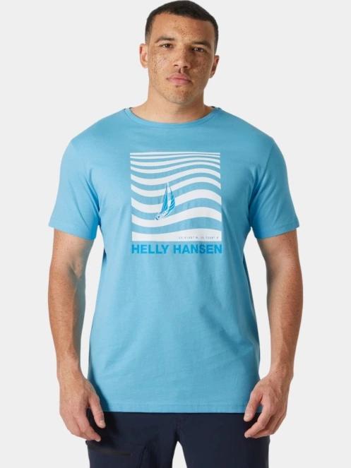 tricou cu maneci scurte pt. barbati Helly Hansen Shoreline T-Shirt 3.0 albastru deschis 2