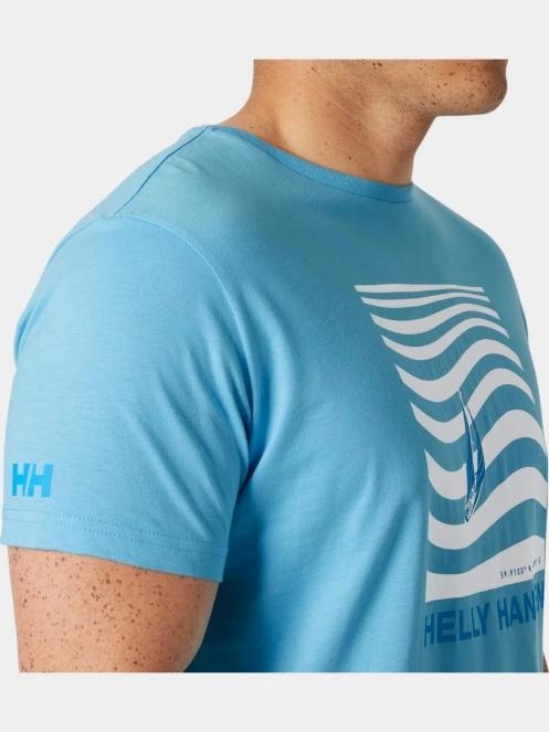 tricou cu maneci scurte pt. barbati Helly Hansen Shoreline T-Shirt 3.0 albastru deschis 4