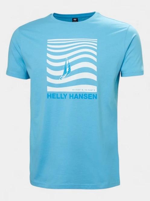 tricou cu maneci scurte pt. barbati Helly Hansen Shoreline T-Shirt 3.0 albastru deschis 5