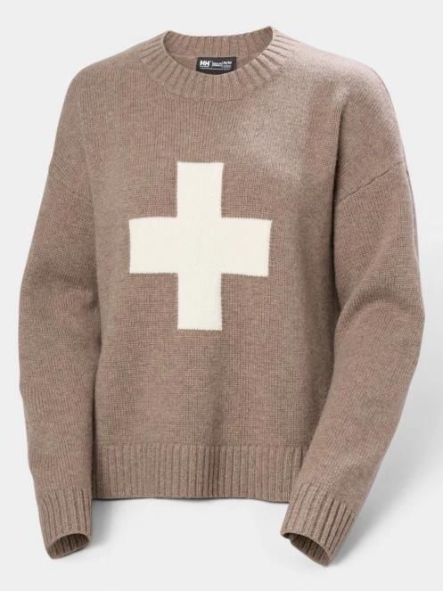 pulover tricotat pt. femei Helly Hansen W Bliss Ski Knit Sweater maro 5