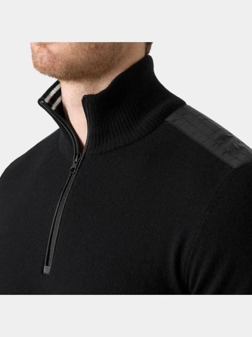 pulover tricotat pt. barbati Helly Hansen Afton Knitted 1/2 Zip negru 4