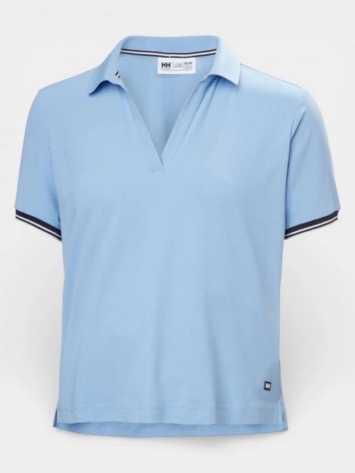 tricou cu guler pt. femei Helly Hansen W Portofino Polo albastru deschis 6