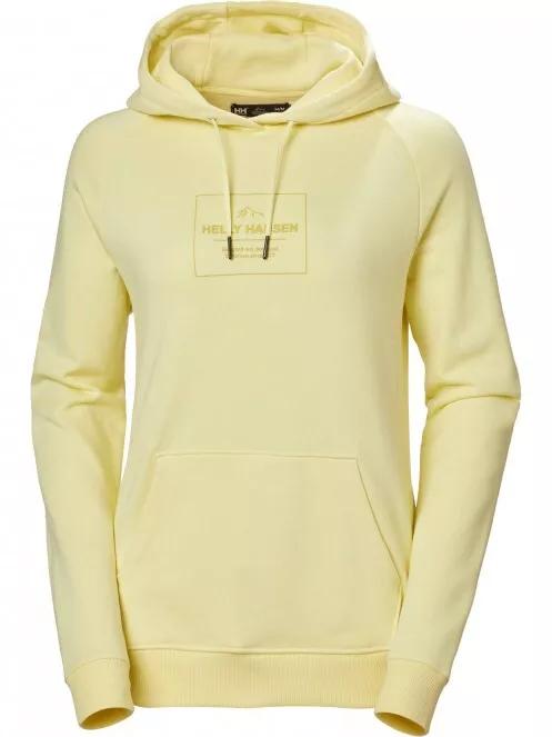 pulover cu gluga pt. femei Helly Hansen W F2F Organic Cotton Hoodie galben 4