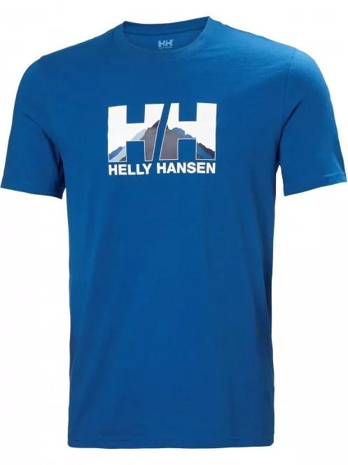 tricou cu maneci scurte pt. barbati Helly Hansen Nord Graphic T-Shirt albastru 4