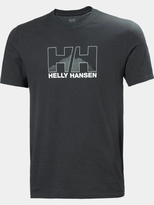 tricou cu maneci scurte pt. barbati Helly Hansen Nord Graphic T-Shirt negru 2