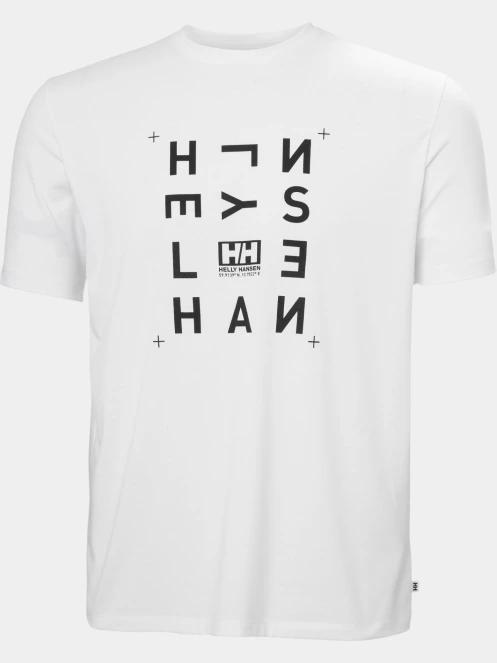 tricou cu maneci scurte pt. barbati Helly Hansen Skog Graphic T-Shirt alb 6