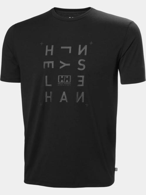 tricou cu maneci scurte pt. barbati Helly Hansen Skog Graphic T-Shirt negru 6