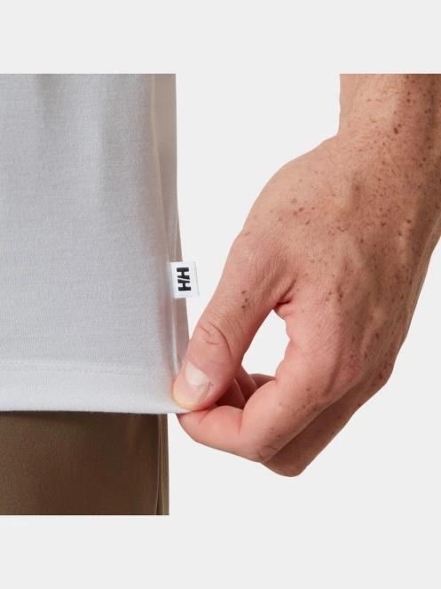 tricou cu maneci scurte pt. barbati Helly Hansen Skog Graphic T-Shirt alb 4