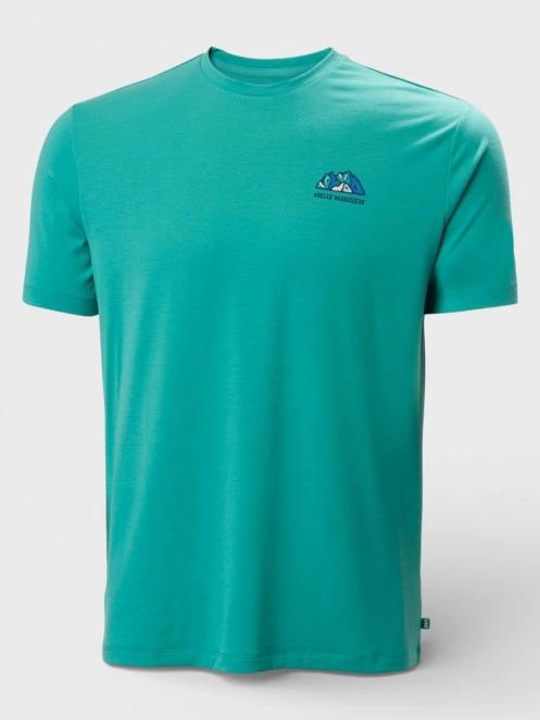tricou cu maneci scurte pt. barbati Helly Hansen Skog Graphic T-Shirt verde 6