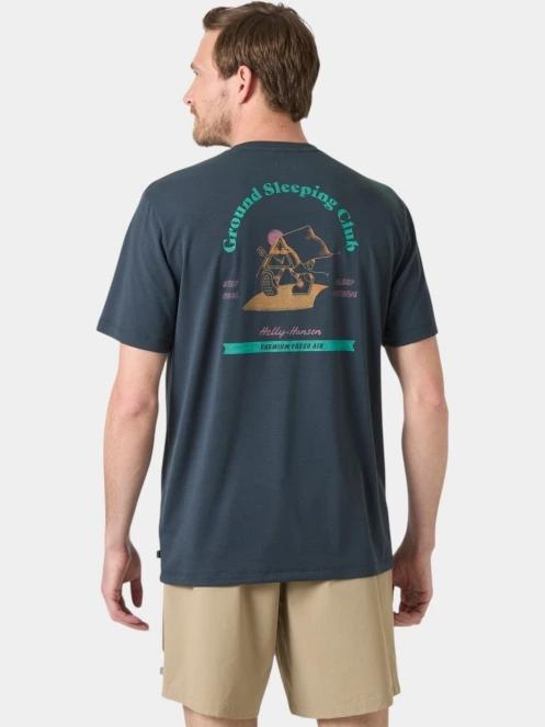 tricou cu maneci scurte pt. barbati Helly Hansen Skog Graphic T-Shirt gri 3