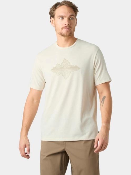 tricou cu maneci scurte pt. barbati Helly Hansen Skog Graphic T-Shirt nisip 2