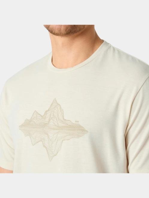 tricou cu maneci scurte pt. barbati Helly Hansen Skog Graphic T-Shirt nisip 4