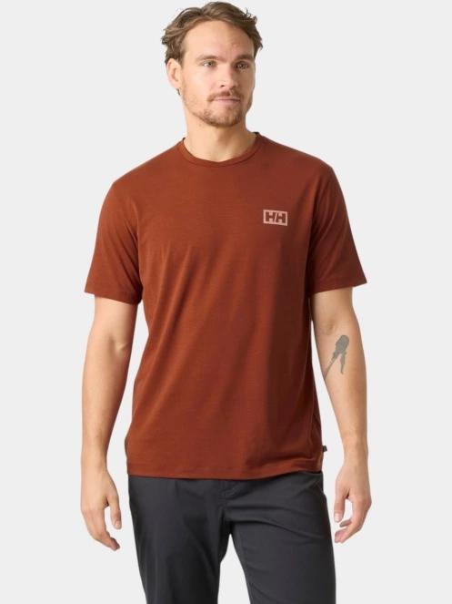 tricou cu maneci scurte pt. barbati Helly Hansen Skog Graphic T-Shirt portocaliu 2