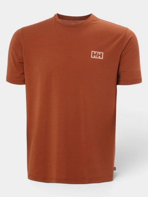 tricou cu maneci scurte pt. barbati Helly Hansen Skog Graphic T-Shirt portocaliu 5
