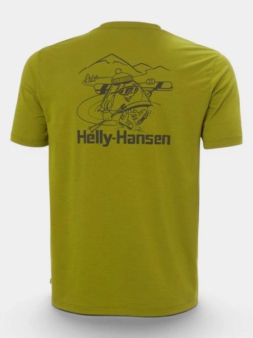 tricou cu maneci scurte pt. barbati Helly Hansen Skog Graphic T-Shirt verde 6