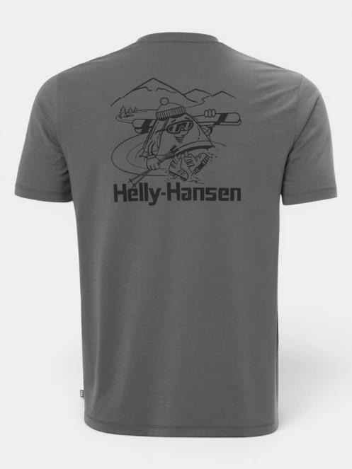 tricou cu maneci scurte pt. barbati Helly Hansen Skog Graphic T-Shirt gri 6