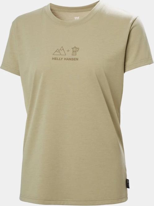 tricou cu maneci scurte pt. femei Helly Hansen W Skog Graphic Tee oliv 5