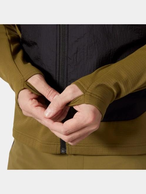 strat intermediar hibrid pt. barbati Helly Hansen Versalite Hybrid Fleece Jacket oliv 5