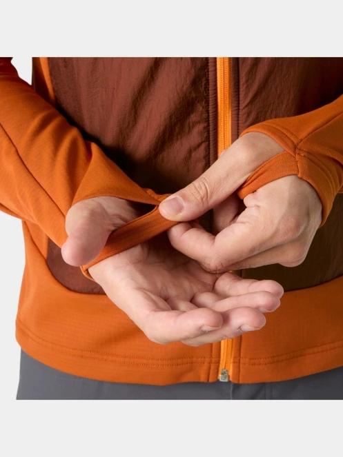 strat intermediar hibrid pt. barbati Helly Hansen Versalite Hybrid Fleece Jacket portocaliu 5
