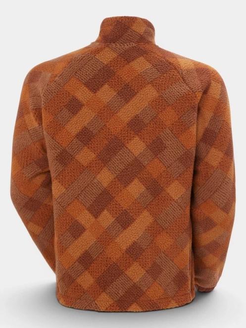 pulover polar pt. barbati Helly Hansen Panorama Printed Pile Snap portocaliu 7