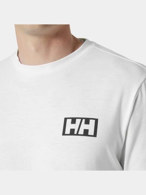 tricou cu maneci lungi pt. barbati Helly Hansen Skog Graphic Ls Tee alb 4