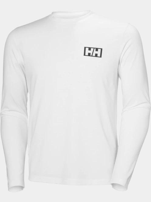 tricou cu maneci lungi pt. barbati Helly Hansen Skog Graphic Ls Tee alb 6