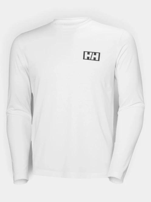 tricou cu maneci lungi pt. barbati Helly Hansen Skog Graphic Ls Tee alb 6