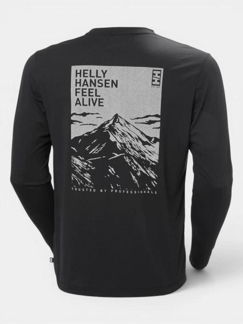 tricou cu maneci lungi pt. barbati Helly Hansen Skog Graphic Ls Tee negru 6