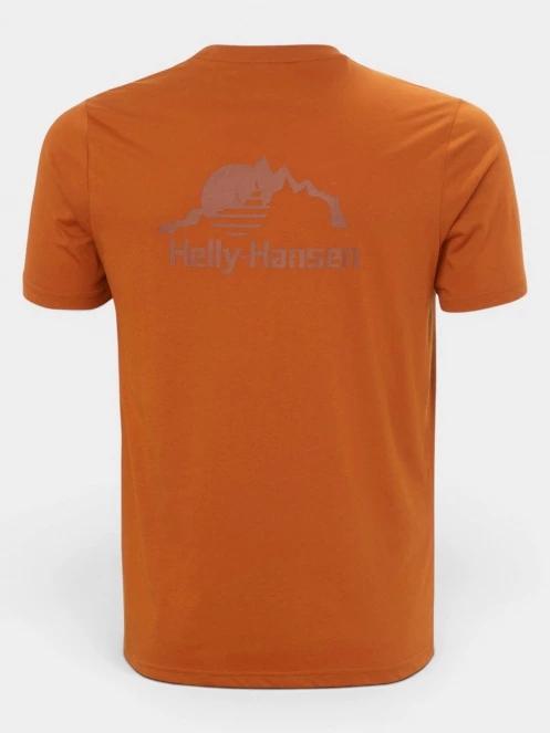 tricou cu maneci scurte pt. barbati Helly Hansen Nord Graphic T-Shirt portocaliu 6