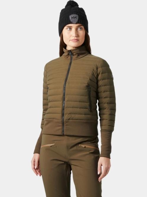 jacheta de puf pt. femei Helly Hansen W Avanti Down Midlayer oliv 2