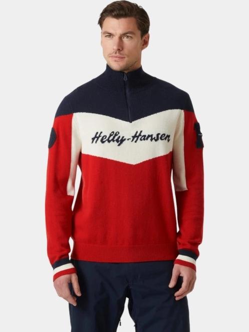 pulover pt. barbati Helly Hansen Apres Knitted Sweater rosu 2