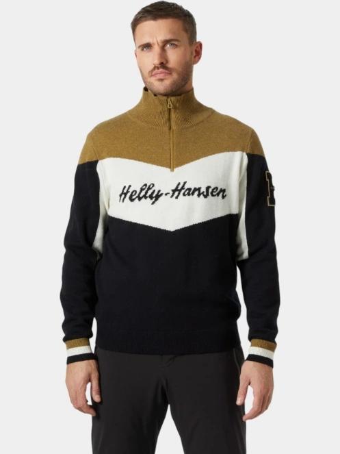 pulover pt. barbati Helly Hansen Apres Knitted Sweater negru 2