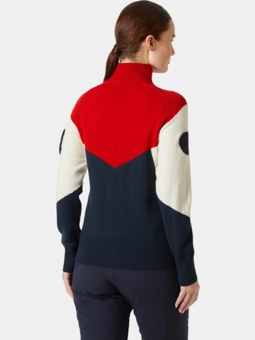 pulover pt. femei Helly Hansen W Apres Knitted Sweater albastru inchis 3