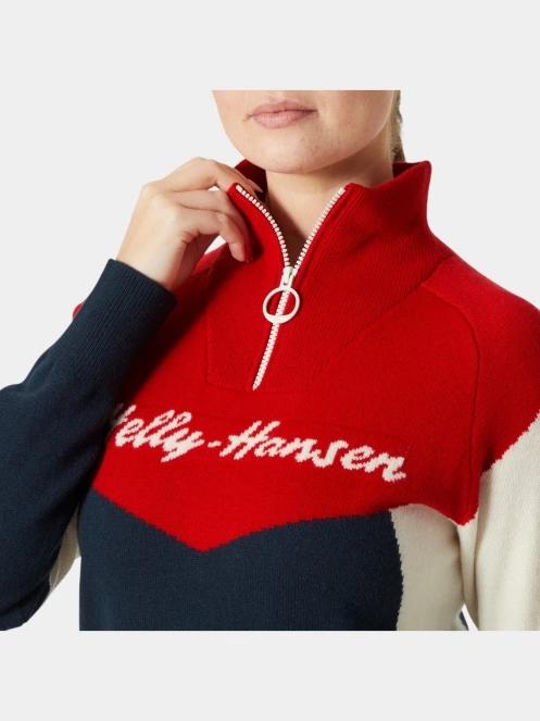 pulover pt. femei Helly Hansen W Apres Knitted Sweater albastru inchis 4