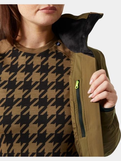 geaca de schi pt. femei Helly Hansen W Alphelia Elevate Jacket oliv 4