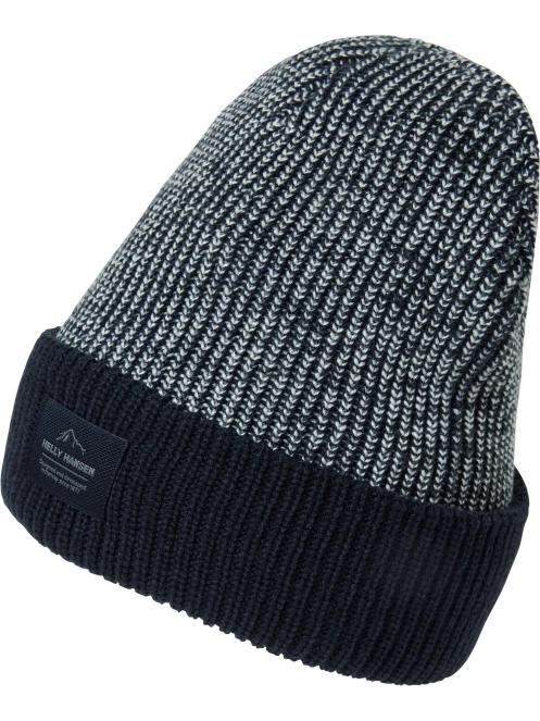 sapca Helly Hansen Logo Cuff Beanie albastru inchis 2