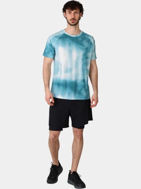 tricou pentru sport, cu maneci scurte pt. barbati Rukka Rukka Muukko Print albastru deschis 5