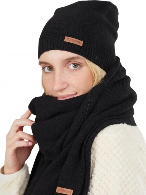 caciula tricotata pt. femei Fundango Nara Beanie negru 3