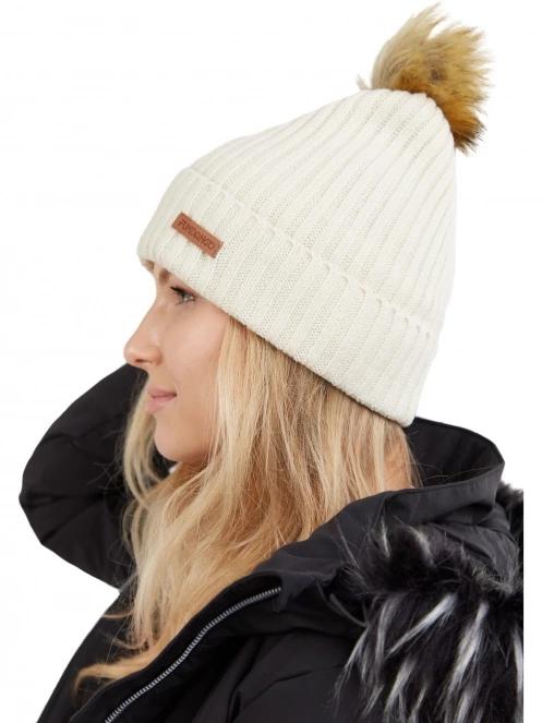 caciula cu mot pt. femei Fundango Merna Beanie alb 4