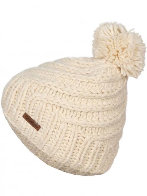 caciula cu mot pt. femei Fundango Glen Beanie nisip 2