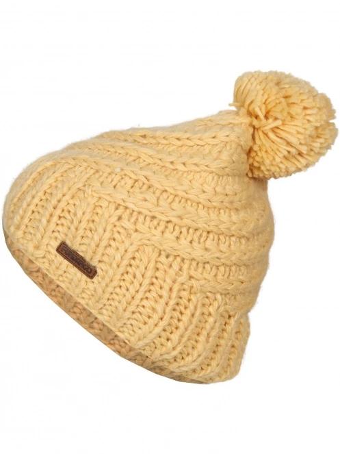 caciula cu mot pt. femei Fundango Glen Beanie galben 2