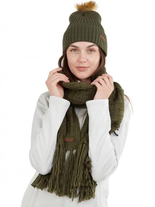 sal pt. femei Fundango Glen Scarf oliv 4