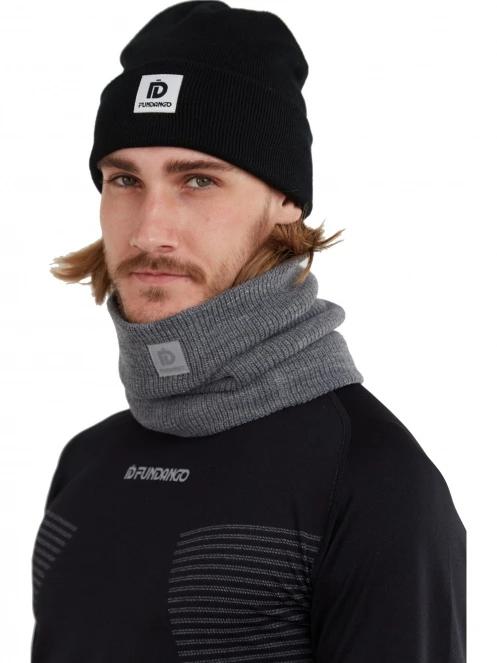 esarfa tubulara Fundango Elion Neckwarmer gri 4