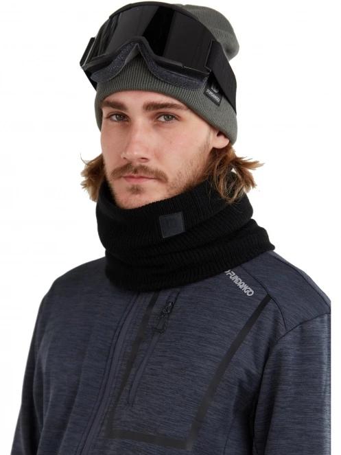 esarfa tubulara Fundango Elion Neckwarmer negru 4