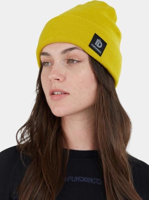caciula tricotata Fundango Nahu Beanie galben 4